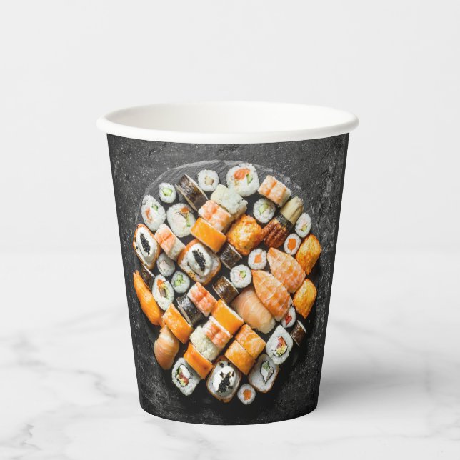 Sushi Platter Paper Cups (Front)