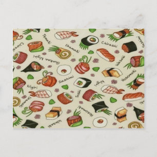 Sushi Postcard