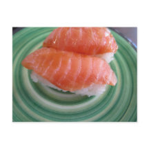 Sushi postcard