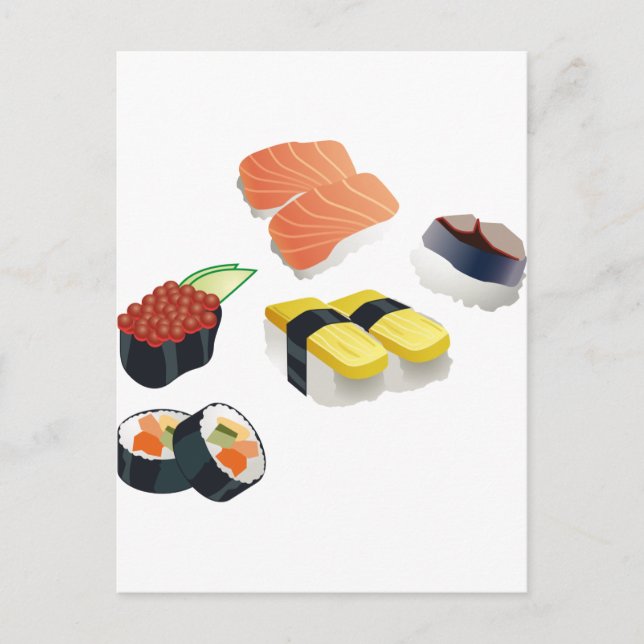 sushi postcard (Front)