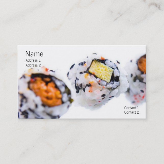 Sushi Profile Card (Front)