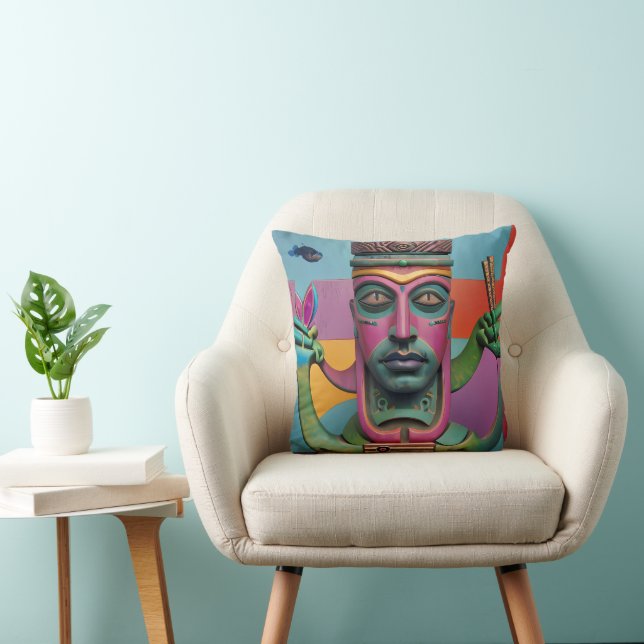 Sushi Radio Tiki Man Cushion (Chair)