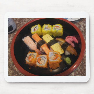 Sushi Raw Food Japanese Meal Delicious Serving Mouse Pad