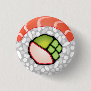 Sushi Roll 3 Cm Round Badge