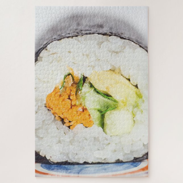 Sushi roll Fish and rice Jigsaw Puzzle (Vertical)