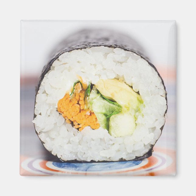 Sushi roll Fish and rice Magnet (Front)