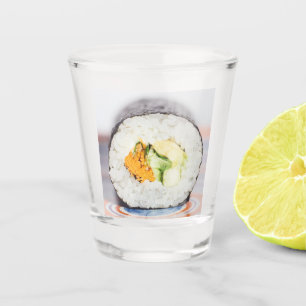 Sushi roll Fish and rice Shot Glass