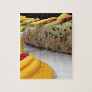 Sushi Roll Sushi Mango Rice Japanese Food Asian Jigsaw Puzzle