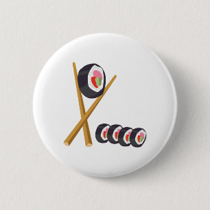 Sushi Rolls 6 Cm Round Badge