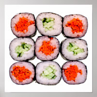 Sushi Rolls Japanese Food Template