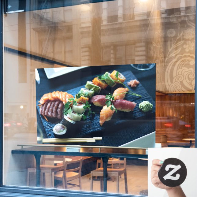 Sushi Salmon Japanese Japanese Cuisine Fish (Cafe Window)