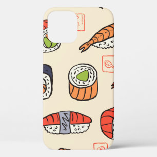 sushi seamless pattern iPhone 12 case