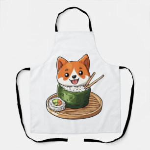 Sushi Shiba � Funny Food Dog Apron