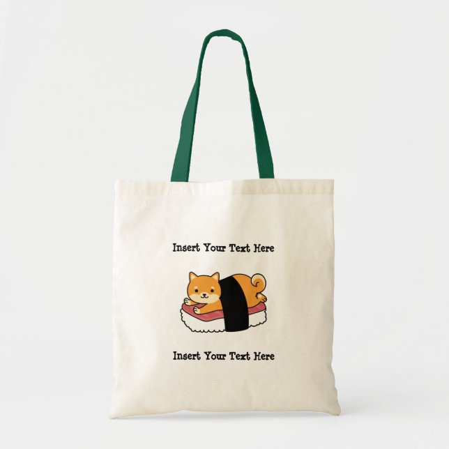 Sushi Shiba Inu - Cute Dog Japanese Food Tote Bag (Front)