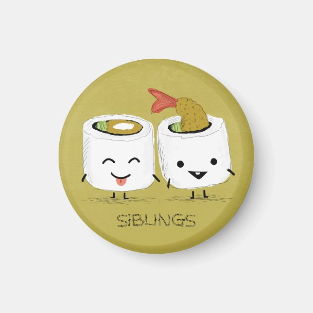 Sushi Siblings Magnet (Front)