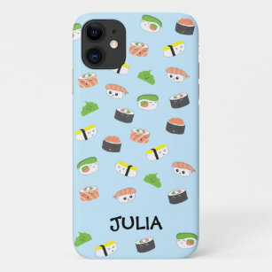 "Sushi Smiles: Kawaii Style Sushi Illustration Pho Case-Mate iPhone Case