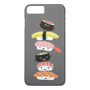 Sushi Stack - A Kawaii Tower of Sushi Characters iPhone 8 Plus/7 Plus Case