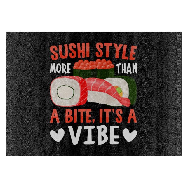 Sushi Style More Than a Bite Cutting Board (Front)
