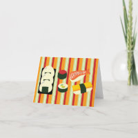 Sushi Thank You Cards