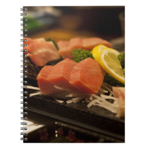 Sushi Time Tuna Tuna Party Fish Food Spiral Notebook