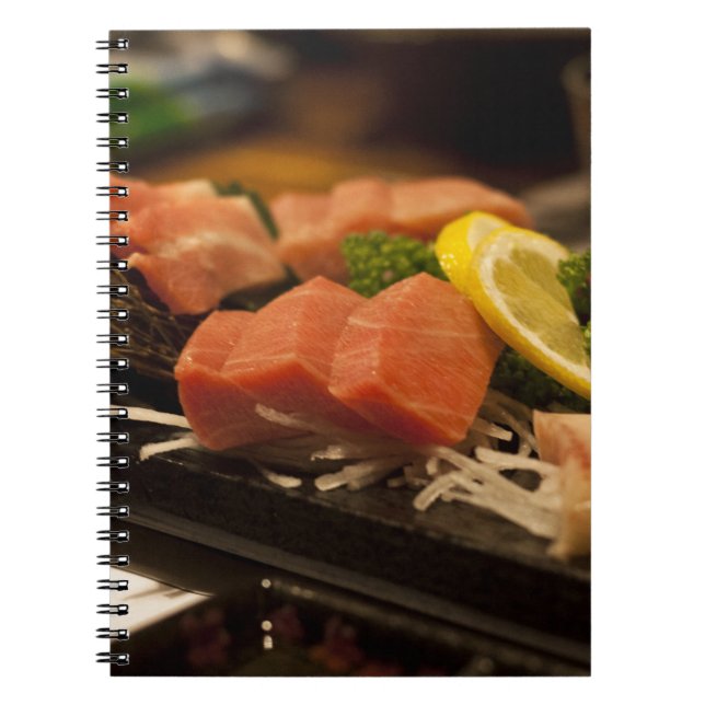 Sushi Time Tuna Tuna Party Fish Food Spiral Notebook (Front)