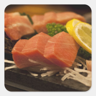 Sushi Time Tuna Tuna Party Fish Food Square Sticker