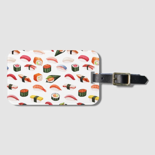 Sushi Travel Luggage Bag Tag (Front Horizontal)