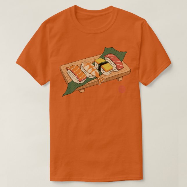 Sushi Ukiyoe T-Shirt (Design Front)