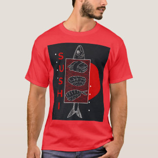 Sushi Vintage Japanese Kawaii Retro Japan Anime T-Shirt
