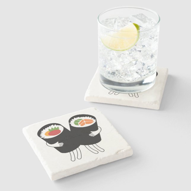 Sushi Waltz  Stone Coaster (Side)