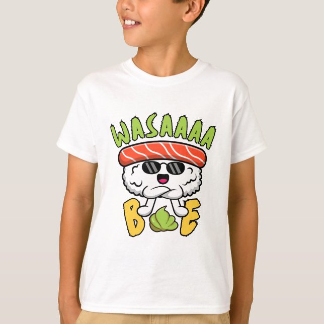 Sushi Wasabi Food Pun Funny Cool  T-Shirt (Front)