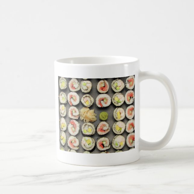 Sushi With Wasabi And Ginger Coffee Mug (Right)
