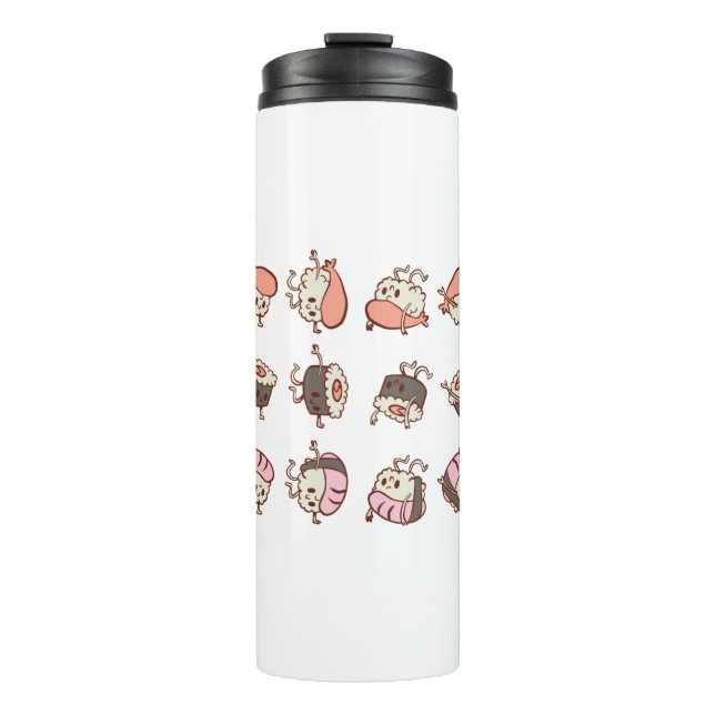 Sushi Workout Exercising Thermal Tumbler (Front)