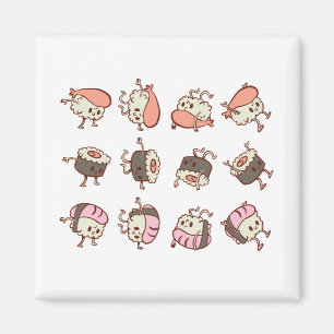 Sushi workout joke magnet