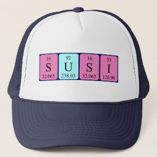 Susi periodic table name hat