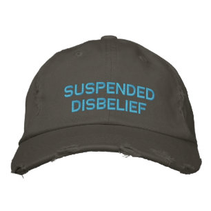 suspended disbelief embroidered hat