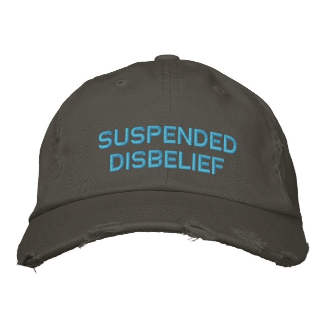 suspended disbelief embroidered hat (Front)