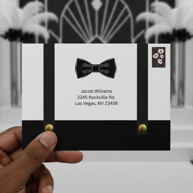 Suspenders & Bowtie Formal Envelope (Creator Uploaded)
