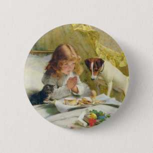 Suspense by Charles Burton Barber 6 Cm Round Badge