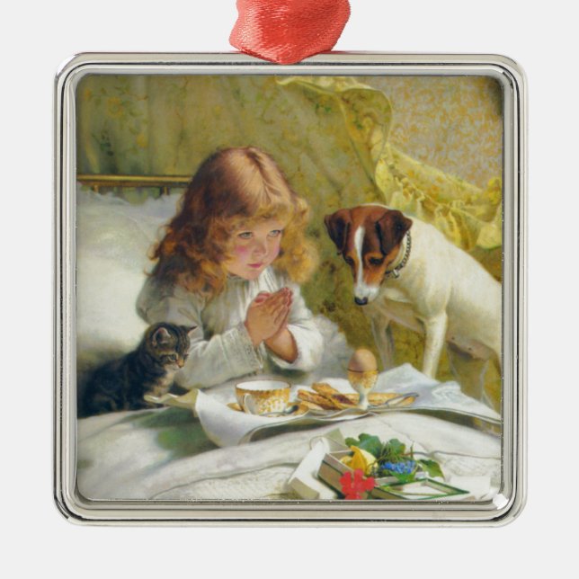 Suspense by Charles Burton Barber Metal Tree Decoration (Front)