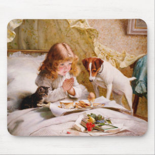 Suspense by Charles Burton Barber Mouse Pad