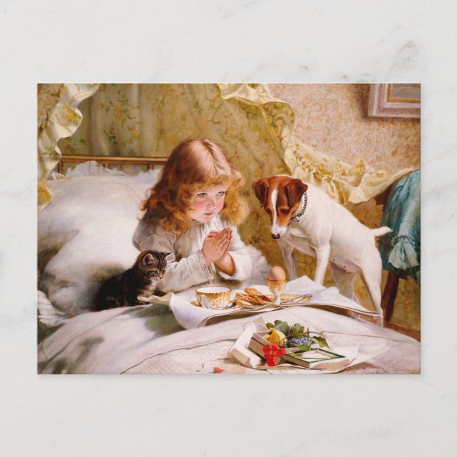 Suspense by Charles Burton Barber Postcard (Front)