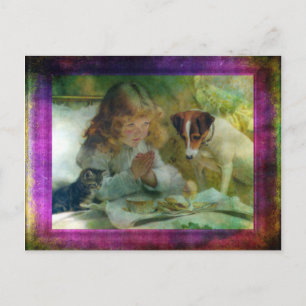 Suspense, Grunge Digital Art Postcard