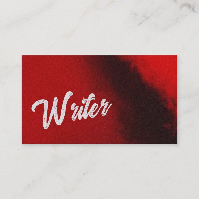 Suspense Writer Business Card (Front)
