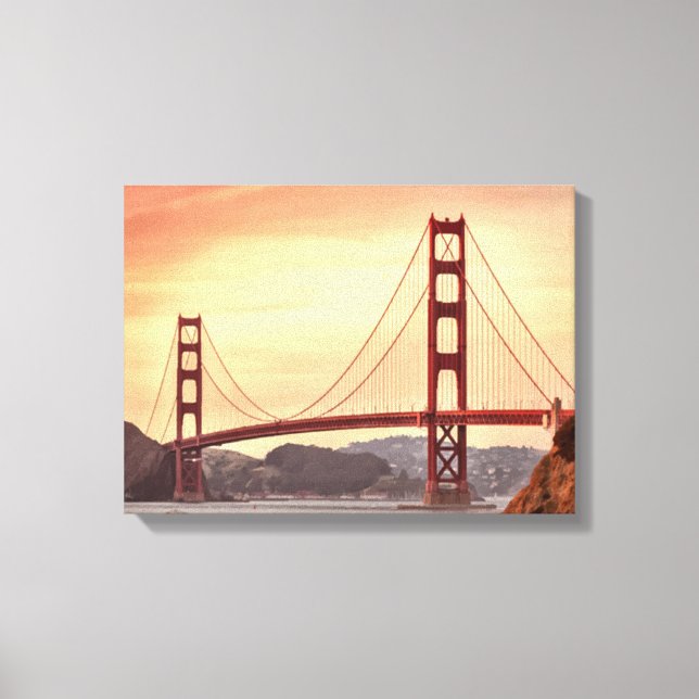 Suspension bridge canvas print (Front)