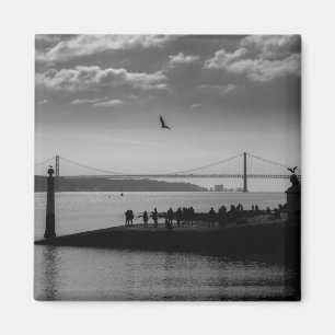 Suspension Bridge in Lisbon Magnet