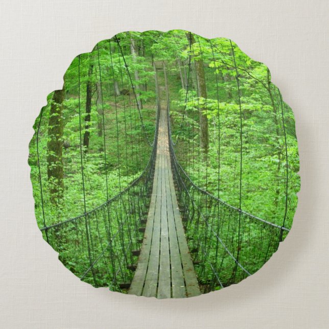 Suspension Bridge Round Cushion (Front)