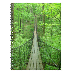 Suspension Bridge Spiral Notebook