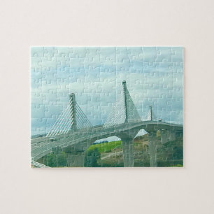 Suspension Bridge Waterford Ireland. Jigsaw Puzzle