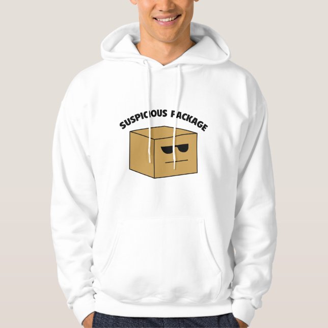Suspicious Package Hoodie (Front)